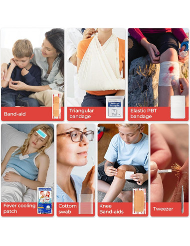 Kit de Primeros Auxilios L&L 120 Piezas Impermeable para Emergencias