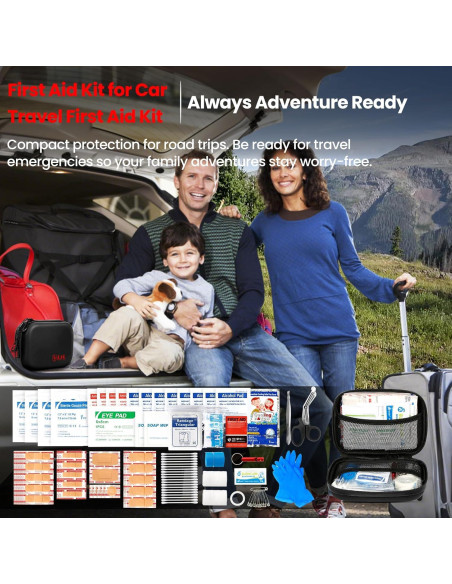 Kit de Primeros Auxilios L&L 120 Piezas Impermeable para Emergencias