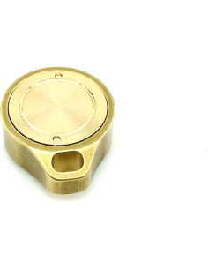 Brújula de bolsillo Dr.Metalleung de latón dorado EDC 2