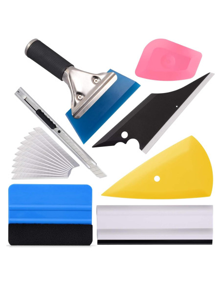 Kit de Herramientas EHDIS para Envoltura de Vinilo y Tinte de Ventanas 7 Piezas
