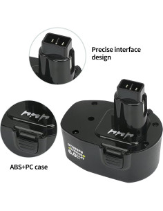 Batería de Reemplazo 14.4V 6.0Ah Black & Decker con Cargador Rápido 2