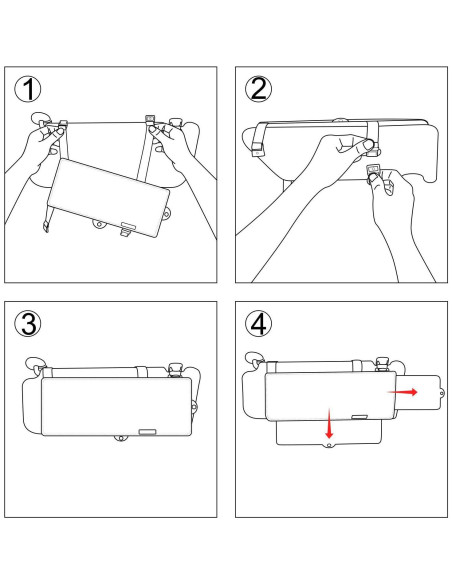 Extensor de Visera de Coche FULLONG FL-3V Negro
