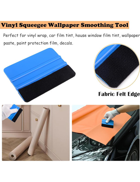 Kit de Herramientas EHDIS para Envoltura de Vinilo y Tinte de Ventanas 7 Piezas