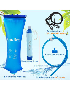 Sistema de Filtración de Agua por Gravedad ShuRex 3L 2