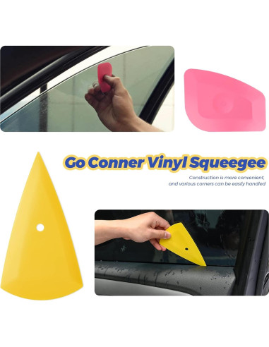 Kit de Herramientas EHDIS para Envoltura de Vinilo y Tinte de Ventanas 7 Piezas