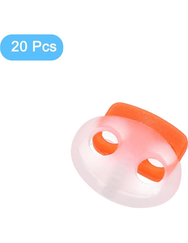 Cierres de Cuerda de Plástico uxcell 20 Pcs Doble Agujero