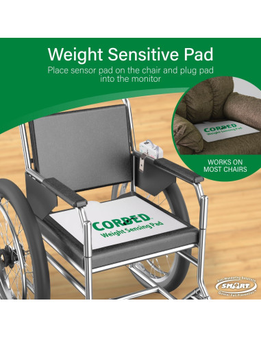 Alarma de salida de silla Smart Caregiver con almohadilla 25x38cm