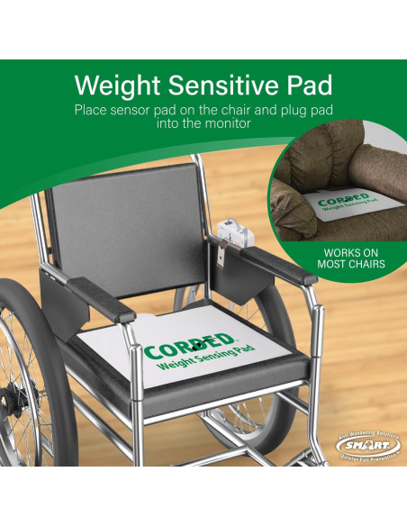 Alarma de salida de silla Smart Caregiver con almohadilla 25x38cm