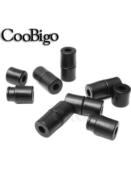 100 Hebillas de Plástico Negras CooBigo Conectores de Seguridad