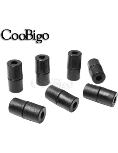 100 Hebillas de Plástico Negras CooBigo Conectores de Seguridad
