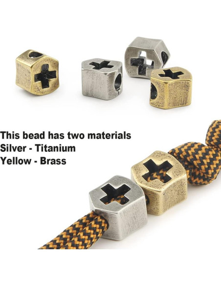 Cuentas de Lanyard FLAMEDUKE para Cuchillo Paracord 550