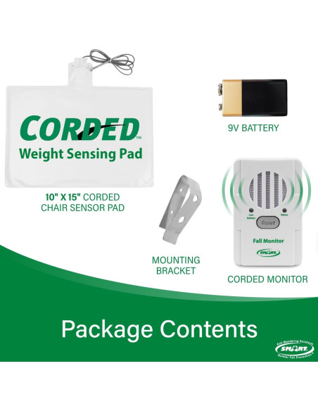 Alarma de salida de silla Smart Caregiver con almohadilla 25x38cm