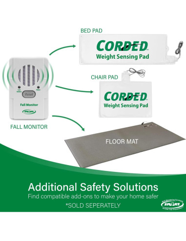 Alarma de salida de silla Smart Caregiver con almohadilla 25x38cm