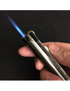 Soplete Butano AOMAI Gris con Llama Ajustable y Bloqueo 2