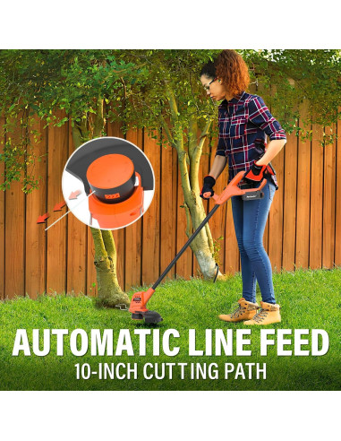 Desmalezadora Inalámbrica MAXLANDER 10" 20V 2.0Ah Ligera