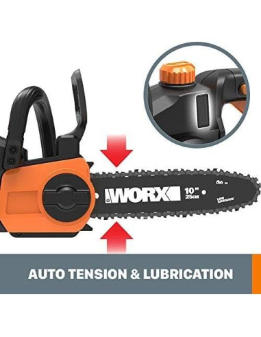 Motosierra Inalámbrica Worx WG322 20V 25.4 cm Auto-Tensión