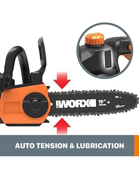 Motosierra Inalámbrica Worx WG322 20V 25.4 cm Auto-Tensión