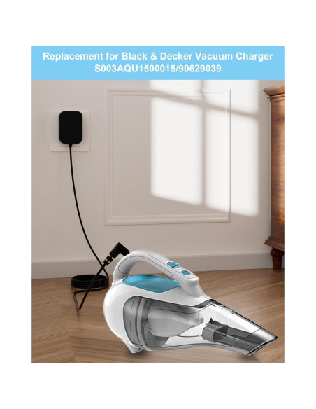 Cargador de Vacío Black & Decker 15V Reemplazo 1.8m
