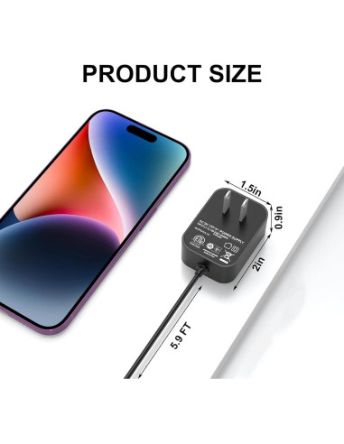 Cargador de Vacío Black & Decker 15V Reemplazo 1.8m