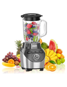 Mezclador Profesional JUSANTE 1200W Jarra Vidrio 64 oz Negro