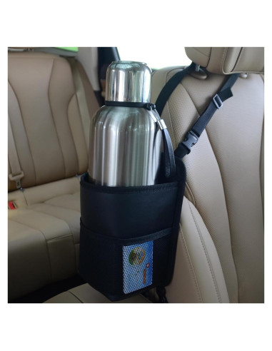 Soporte de Vaso para Auto Yicheyiyou Negro Universal 14x11.9cm