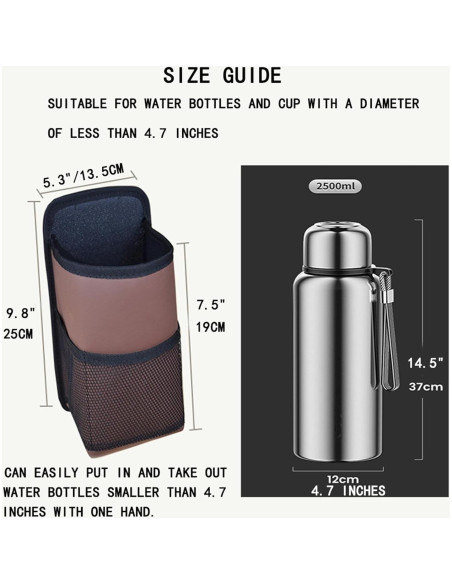 Soporte de Vaso para Auto Yicheyiyou Negro Universal 14x11.9cm