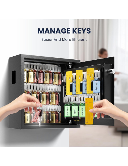 Caja de Llaves Electrónica KornerBatl 64 Llaves Montada en Pared