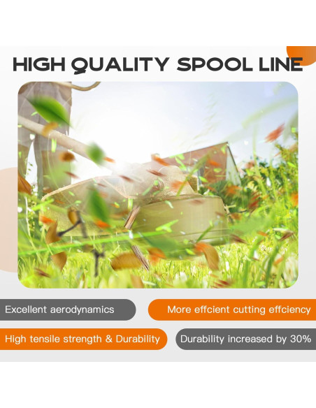 Carrete de Cortacésped Kousika RS-136 Compatible Black & Decker