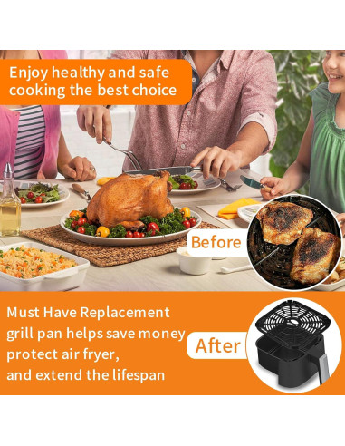 Bandeja de Parrilla para Freidora de Aire BLACK+DECKER 20x20cm