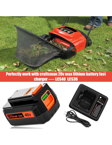 Batería Litio 40V 3600mAh Reemplazo Black & Decker LBX2040