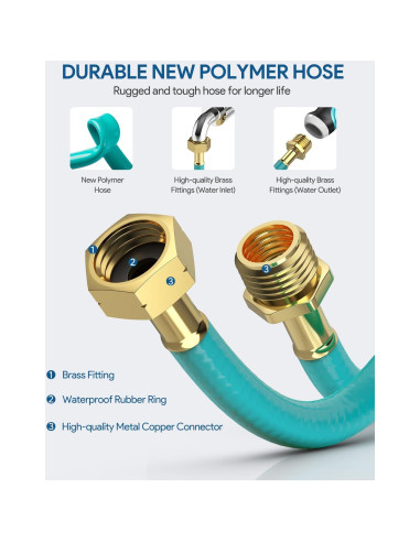 Carrete de Manguera de Jardín Retráctil ENEACRO 30.48m