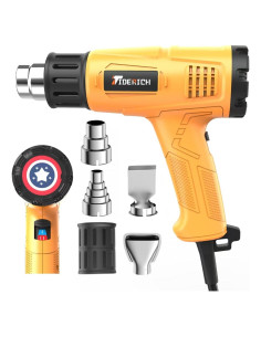 Pistola de Calor Tiderich 1800W Doble Temperatura Amarillo