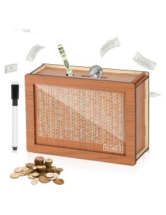Caja de Ahorros de Madera DreamCatching 10000 USD