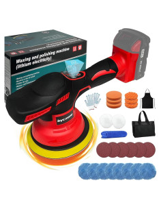 Pulidor de Coche Inalámbrico byczone 18V 6" 8 Velocidades