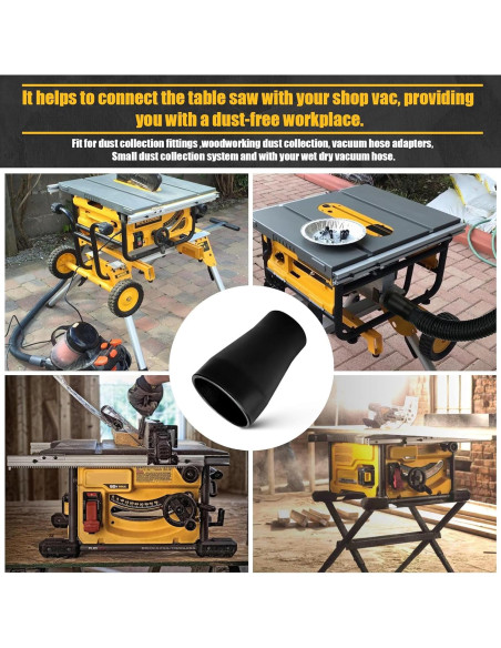 Adaptador de Vacío Dewalt DWE7491RS 6.35 cm a 4.76 cm