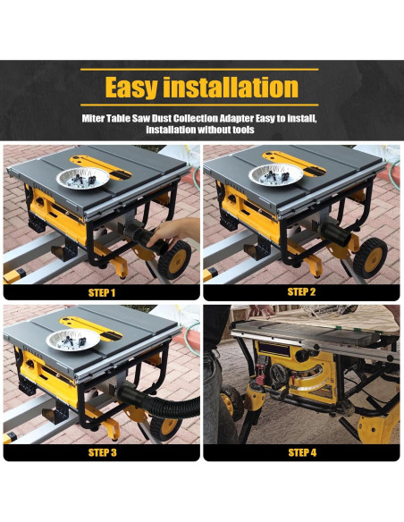 Adaptador de Vacío Dewalt DWE7491RS 6.35 cm a 4.76 cm