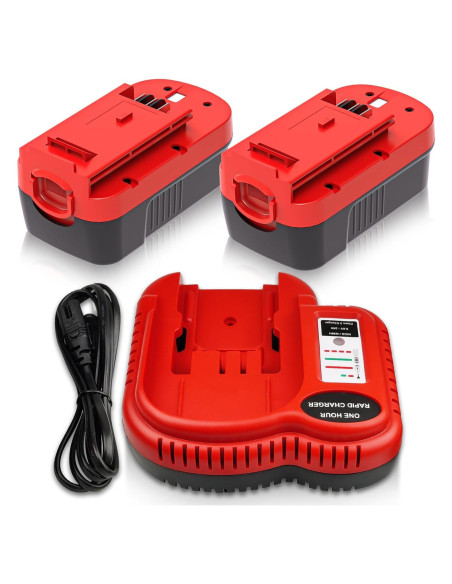 2 Baterías 3.6Ah Ni-Mh 18V + Cargador BDFC240 Black & Decker