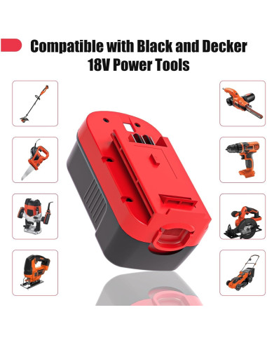 2 Baterías 3.6Ah Ni-Mh 18V + Cargador BDFC240 Black & Decker