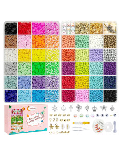 Kit de Cuentas de Vidrio LZOUOWO 16300pcs para Pulseras DIY
