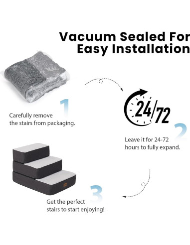 Escaleras Ajustables para Perros Garnpet 3 Pasos Antideslizantes