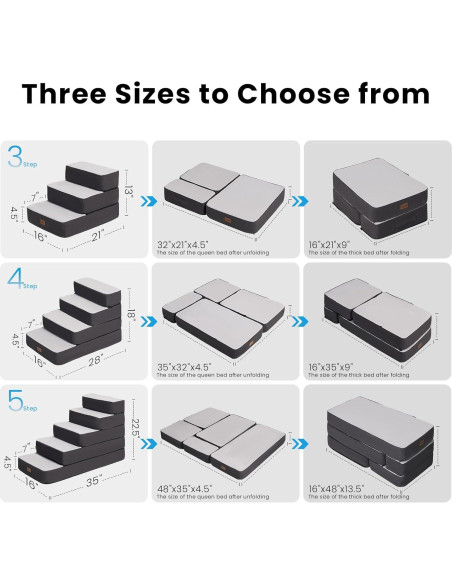 Escaleras Ajustables para Perros Garnpet 3 Pasos Antideslizantes