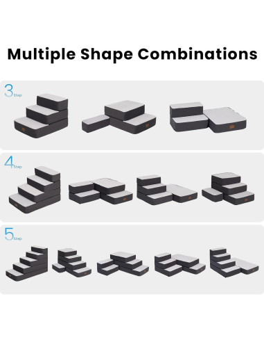Escaleras Ajustables para Perros Garnpet 3 Pasos Antideslizantes