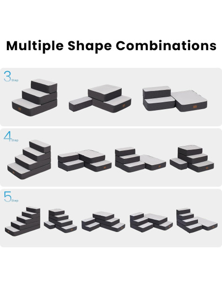 Escaleras Ajustables para Perros Garnpet 3 Pasos Antideslizantes