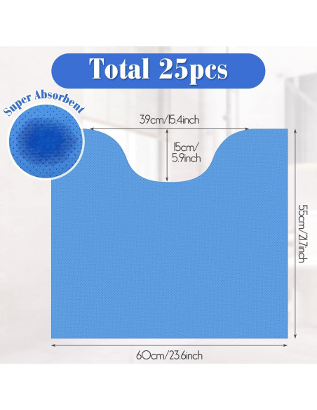 Alfombrillas Desechables Peryiter 25 Unidades 60x55 cm Antideslizantes