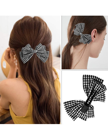 Pinzas de Doble Punta Wobe para Peluquería 50pcs Metal Negro