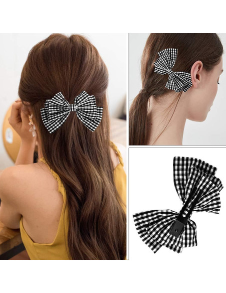 Pinzas de Doble Punta Wobe para Peluquería 50pcs Metal Negro