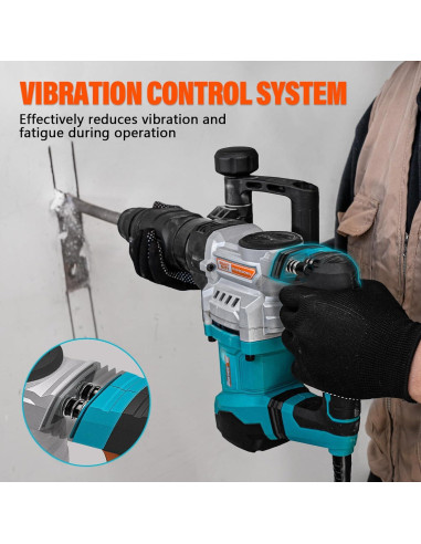 Martillo Demoledor Eléctrico Berserker 1300W 7.26kg SDS-Max