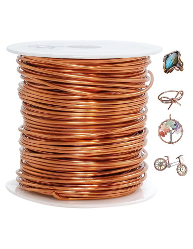 Alambre de Cobre 16 Gauge 20m para Manualidades y Jardinería