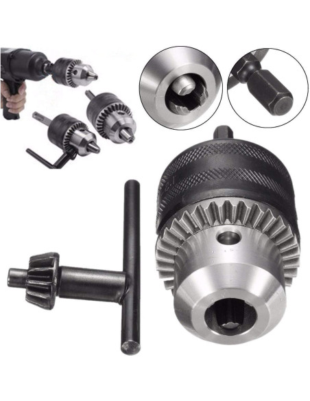 Chuck de Taladro SDS 1/2" Ohmmonburged 1.5-13mm con Llave