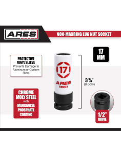 Dado para Tuercas 17mm ARES 59003 con Funda Protectora 2